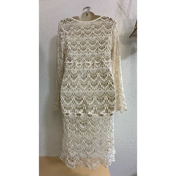 Ivory Knit Swim/Beach Cover - Picture 4 of 5